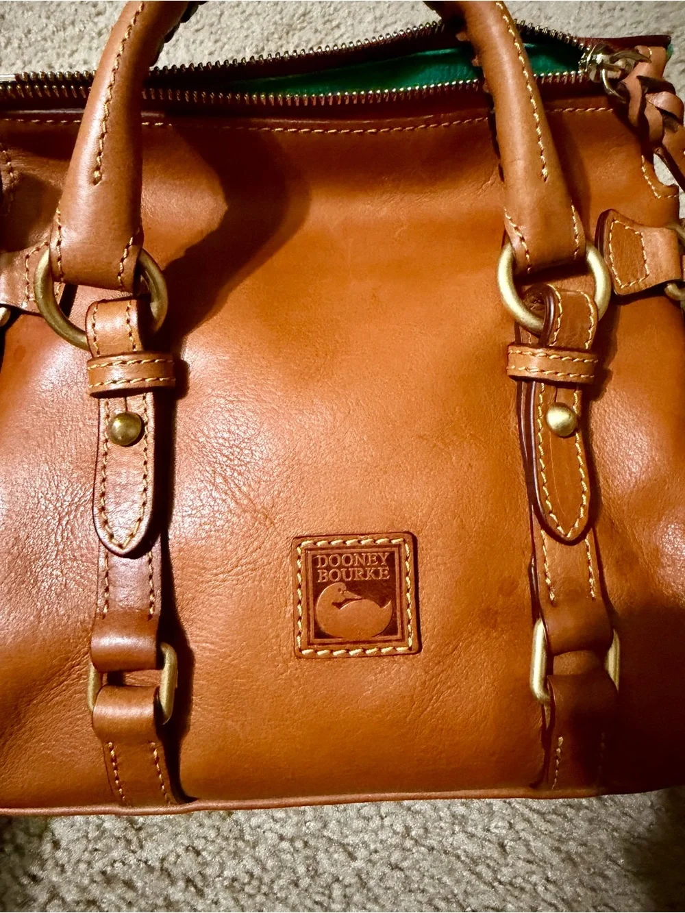 Dooney & Bourke Florentine Micro Satchel Natural